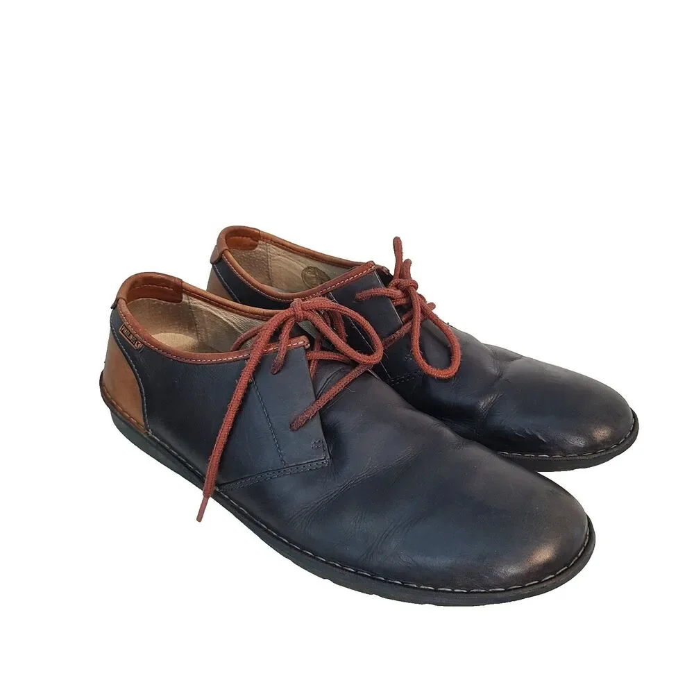 Pikolinos Santiago Mens Black Two tone Leather Derby Shoes EU 46 Gorpcore Oxford
